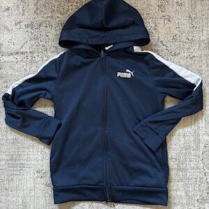 🧡3/15 Puma Zipper Active Hoodie Youth M 10-12